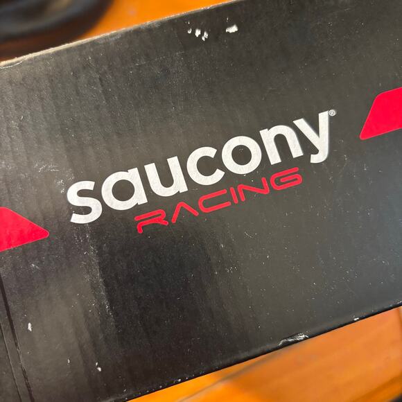 Saucony Spitfire 5 Track Spikes Men\'s 8 Sprint Racing Shoes NIB Black White Run main image 14
